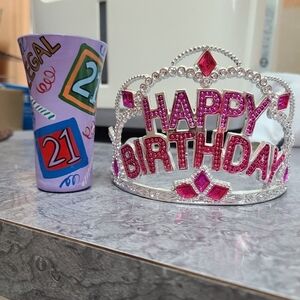 21st birthday shot glass